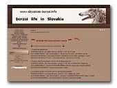 Borzois life in Slovakia